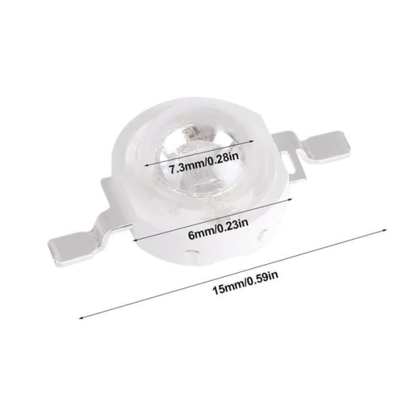 10 st ultravioletta lampor, 3W UV395-400Nm LED ultravioletta ljuspärlor för DC 3,4-3,6V skanningsskrivare