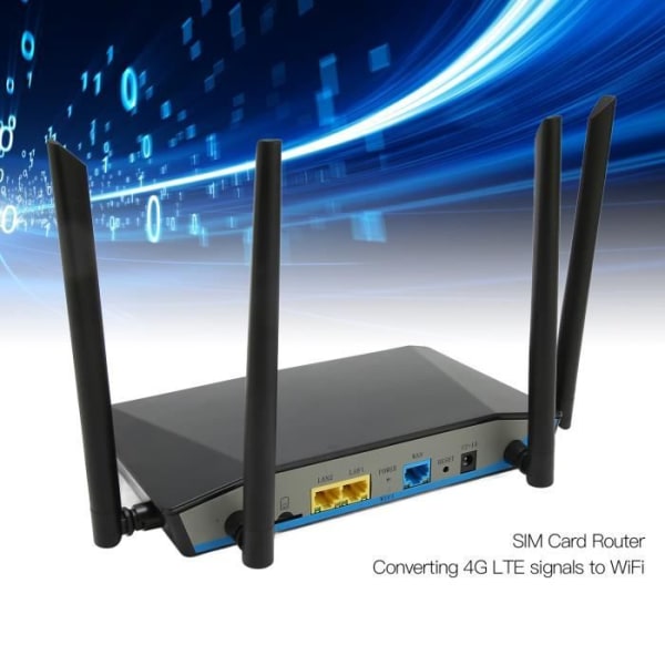 MSA WiFi Router 4G LTE SIM-kort Router WIFI-sändare High Speed Smart Home Wall Router EU-kontakt