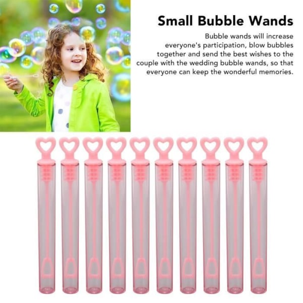 LIA 10st Bubble Wands-Transparent Rosa-Holiday Party Dekoration