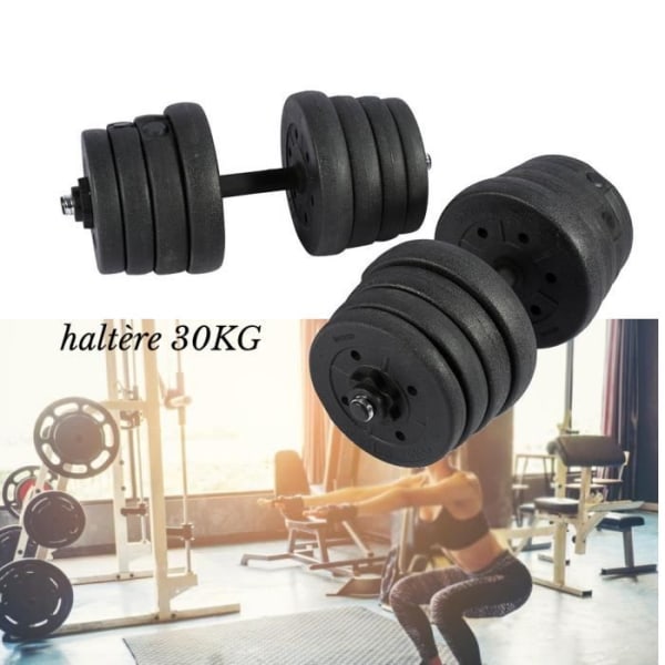 LIA 30KG Hantel Set Iron Bodybuilding Workout-10