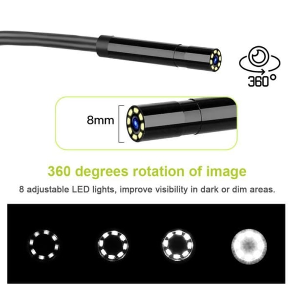 HURRISE Pipe Inspection Camera 4.3in P30 1080P HD Pipe Inspection Borescope Camera IP67 Waterproof Industrial Borescope