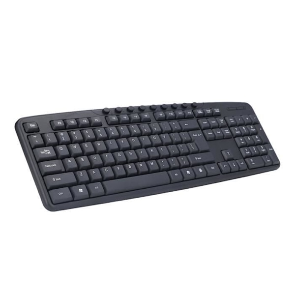 HURRISE Trådbunden tangentbordsmussats Trådbunden tangentbordsmus Combo Ergonomisk design 113 tangenter Trådbunden tangentbord 1000DPI Mus