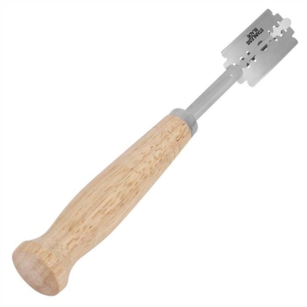 Köksbrödkniv i rostfritt stål Köksredskap med trähandtag Bröddeg Cheesecake Tool