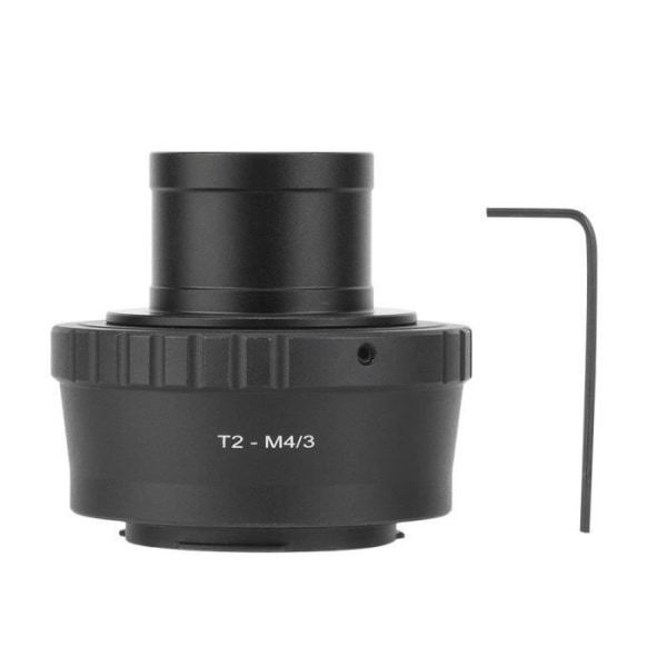 Metall Teleskopfäste Adapter Ring T2-M4/3 Metall Till för Olympus Panasonic M4/3 kamera