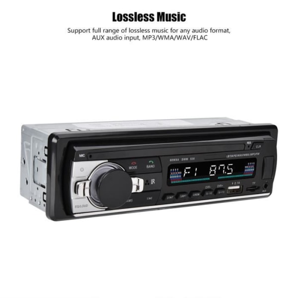 Bilradio, Dual USB Autoradio AUX Bluetooth Stereo Radio FM Bil MP3-spelare Förlustfria handsfreesamtal med