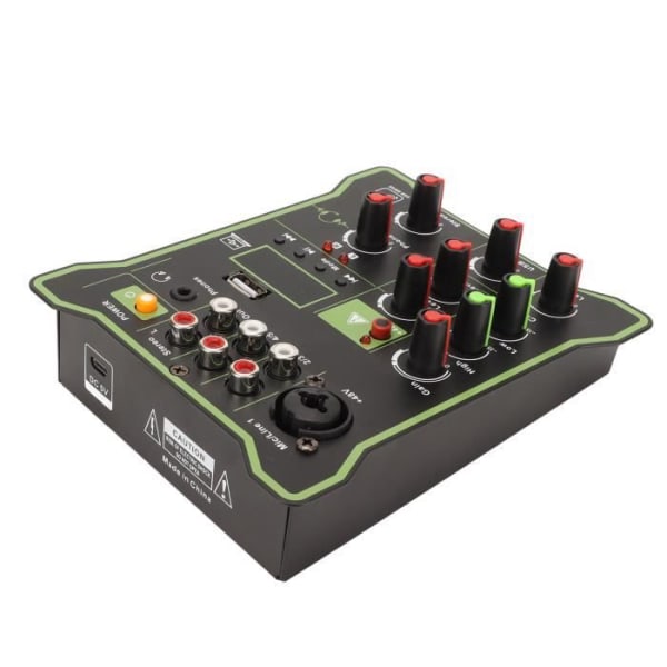 HURRISE 5-kanals linjemixer, 5-kanals DJ-mixer, projektorljudmixer