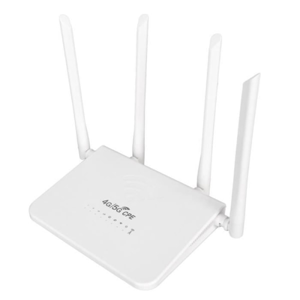 HURRISE Mobile WiFi Router 4G WiFi Router 300Mbps, Standard SIM-kortplats, 4 antenner, Network IT EU Plug