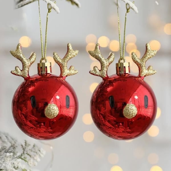 HURRISE Julkulaprydnader Julkulor Ornament linnevägg 2 små sågblad och 2 stora sågblad