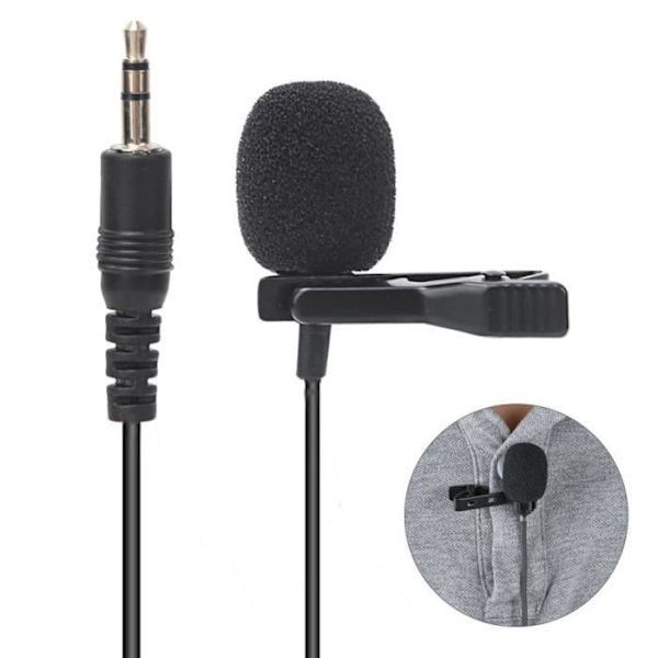 Lavalier Mic Mikrofon - För Mobiltelefon - För Konferens