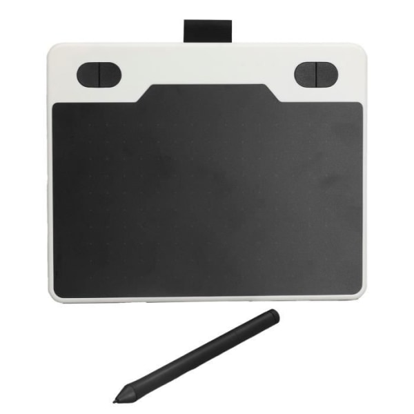 HURRISE Digital Art Tablet Grafisk ritplatta, 233 PPS 5080 LPI Datoranimation Surfplatta Dator Vit