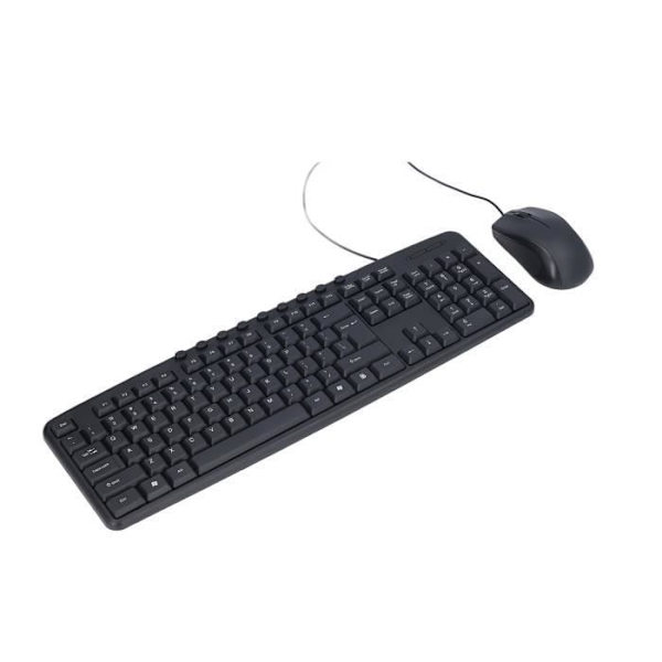 HURRISE Trådbunden tangentbordsmussats Trådbunden tangentbordsmus Combo Ergonomisk design 113 tangenter Trådbunden tangentbord 1000DPI Mus