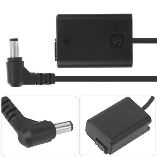 HURRISE DC till FW50 Full Decoder Dummy Batteri DC till FW50 Full Decoder Dummy Batteri för Sony A7/A7II/A7R/A7S/