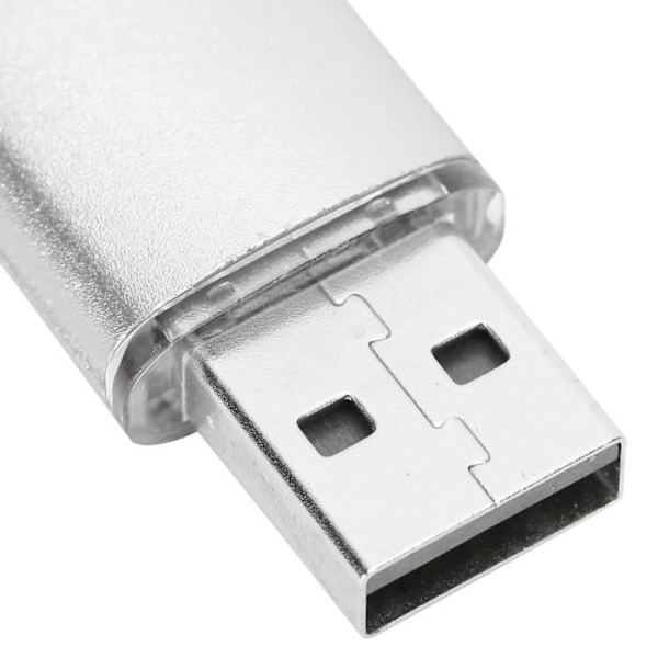HURRISE USB-minne OTG Flash Drive 2 i 1 tum U-disk USB2.0 datortillbehör (64GB)