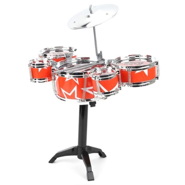 Fdit Simulation Jazz Drum Toy Barntrumset för pedagogiskt slagverksimuleringsinstrument
