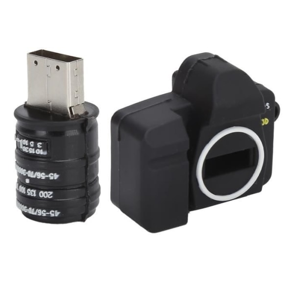 HURRISE USB-minne U Disk Datalagring Tredimensionell kameraform USB2.0 datorpresenter 64GB-kort