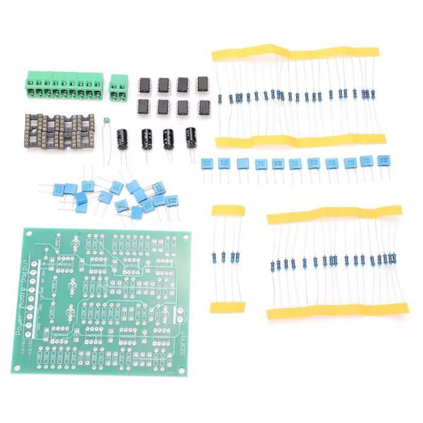 HURRISE Operationsförstärkarmodul NE5532 Förförstärkarmodul DIY Kit 3-kanalsutgång NE5532 Op-Amp