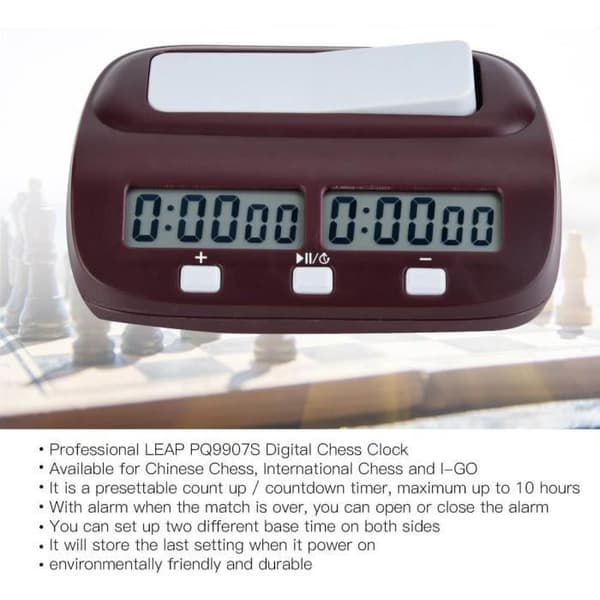 Fdit Electronic Timer Chess Game Klocka Brädspel Timer Kinesiska schackspel Elektronisk kalkyl