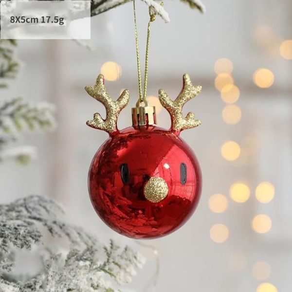 HURRISE Julkulaprydnader Julkulor Ornament linnevägg 2 små sågblad och 2 stora sågblad