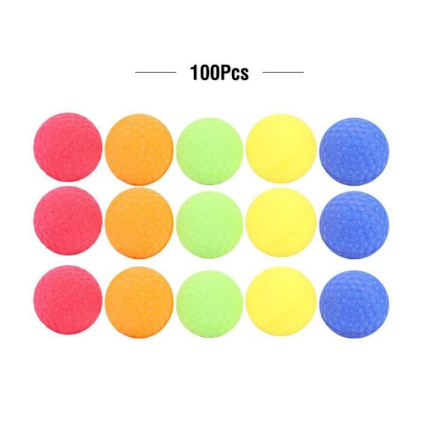 100 st Refill Bullet Toy Ball Runda Mjuka Kulor Färger Bullet Gun Toy For Nerf Rival Zeus Apollo Refill