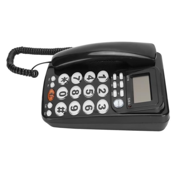 HURRISE fast telefon med sladd, fast telefon med sladd, handsfree bordstelefon, stöder telefoni