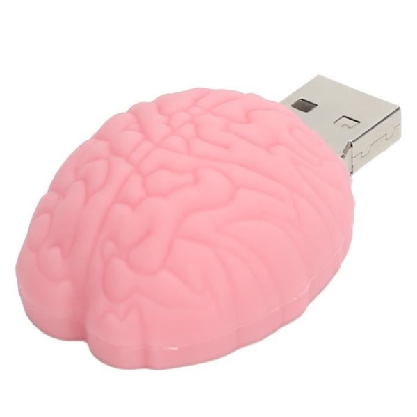 HURRISE USB Flash Drive 2.0 USB Flash Drive Pendrive Dator Datalagring Cartoon Brain Doll Rosa Datortillbehör 64GB