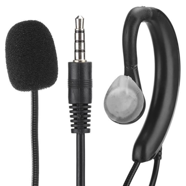 med mikrofon Enkel hörlur 3,5 mm Headset Plug and Play Skype/QQ/MSN mobilheadset för mobiltelefoner