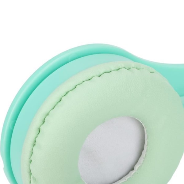 Fdit Over Ear-hörlurar för barn Bluetooth-hörlurar för barn 88dB Macaron Style Headset för barn Videokassett Grön