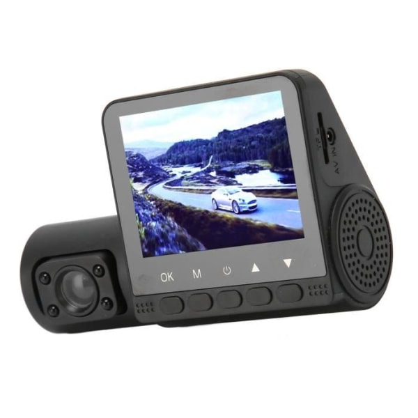 HURRISE 3-kanals Dash Cam 3-kanals 4K Dash Cam, främre trippel bilkamera och motorcykelbox