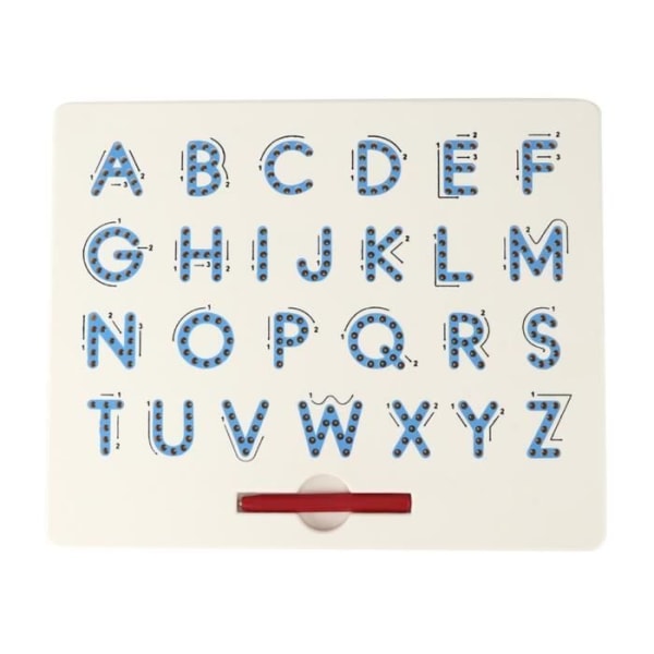 ♥ Eiffel A-Z bokstäver Alfabet Magnetisk ritning Skrivtavla Pedagogiska leksaker för barn (blå)