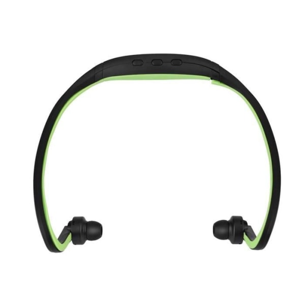 Qiilu Sports Headset Sport Wireless Bluetooth 4.1 Earphone Stereo Headset Headset med Mic TF-kortplats Grön