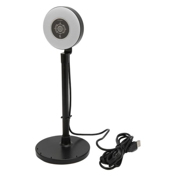 HURRISE HD-webbkamera 1080p webbkamera, USB PC-webbkamera med mikrofon, projektor videoljus autofokus svart