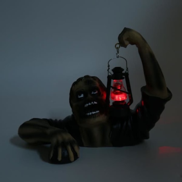 HURRISE Zombie Lantern Decor Resin Zombie Lantern Staty, rolig och innovativ simulering, linnestatyett
