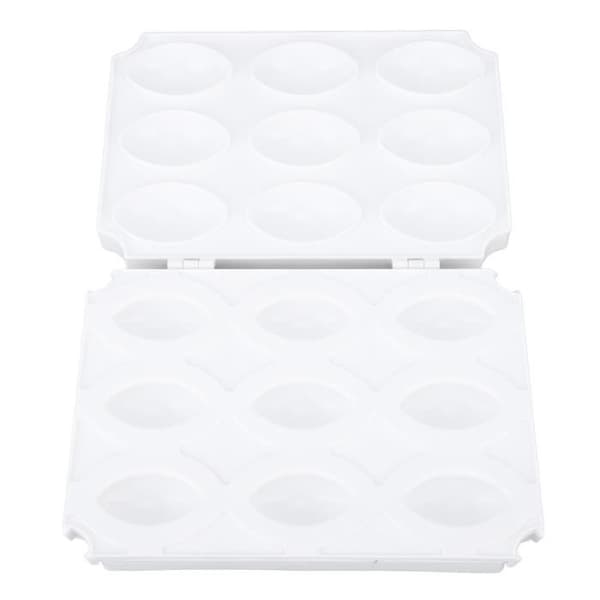 HURRISE Köttbollsformprocessor Manuell Köttfärspressverktyg DIY 9 Grids Pure White
