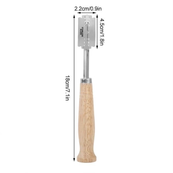 Köksbrödkniv i rostfritt stål Köksredskap med trähandtag Bröddeg Cheesecake Tool