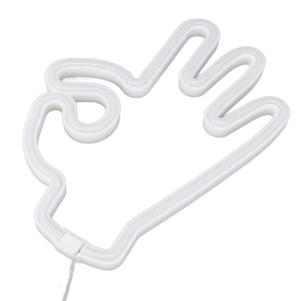 HURRISE Neonskylt USB-driven och batteridriven Hand Finger Neon Light OK Formad LED Neonskylt USB-batteri