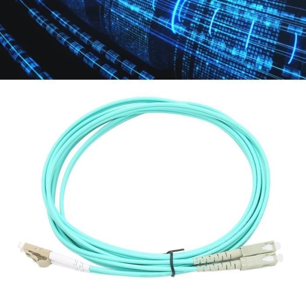 HURRISE Fiberkabel LC/UPC SC/UPC optisk kabel Multimode optisk fiber med dubbla kärnor för dataöverföring.