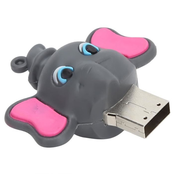 HURRISE U Disk USB 2.0 Flash Drive Bärbar Söt tecknad stil Datalagring överföringskontakt Bärbar dator 32GB