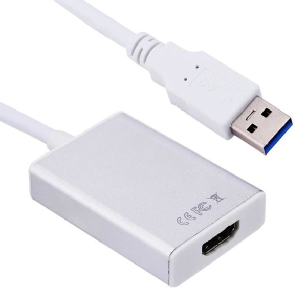 Grafikadapter USB 3.0 till HDMI-omvandlarkabel för PC HD 1080p (vit)