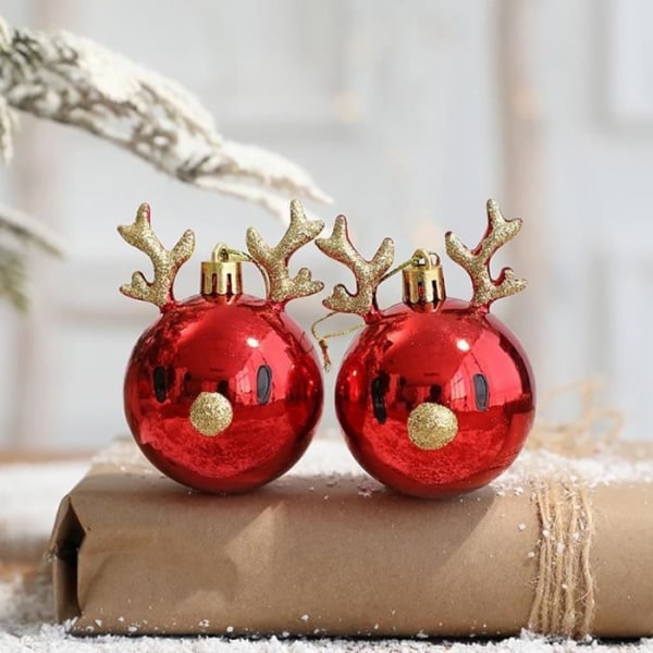 HURRISE Julkulaprydnader Julkulor Ornament linnevägg 2 små sågblad och 2 stora sågblad