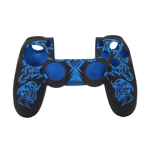 HURRISE Soft Case för PS4 Controller Mjukt Silikonfodral Skin Grip Shell Cover för Sony Playstation 4 PS4 Controller Blå