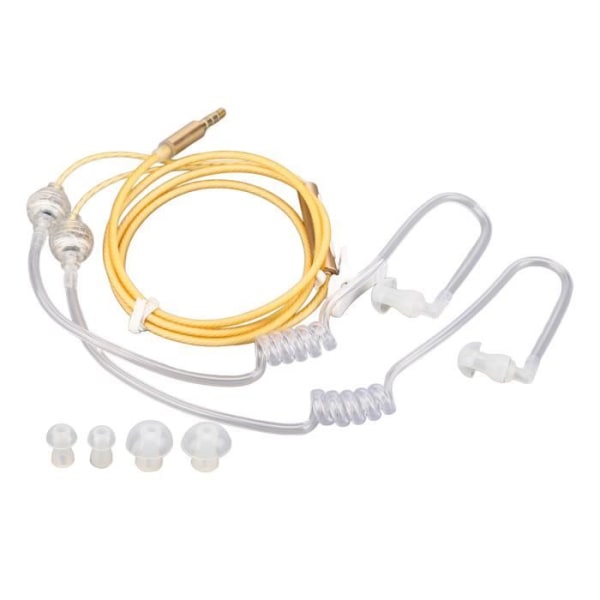 HURRISE Air Tube-hörlurar Ergonomiska Air Tube-hörlurar, strålning, brusreducering, binaural headset-ljudspelare