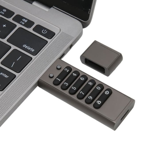 HURRISE Krypterat säkert USB-minne Krypterat USB-minne Säkert krypterad knapp USB3.1 100MByet/s High Office USB-minne 128GB