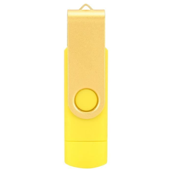 HURRISE OTG disk USB Flash Drive OTG U disk minnesstick penna Micro USB datalagring gul CW10040 intern dator 64GB