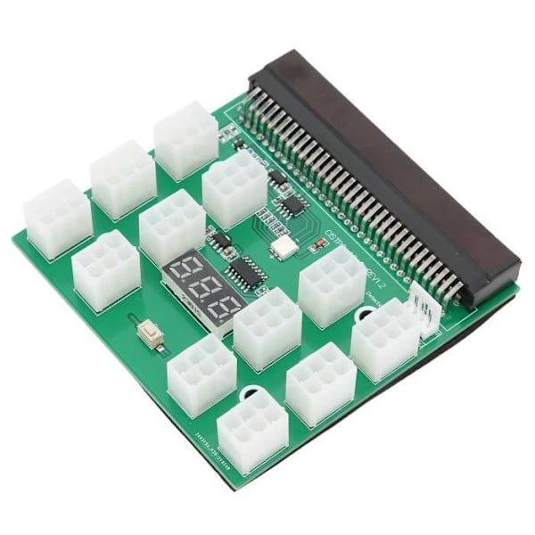 HURRISE power breakout-kort 12-portar 6pin 1600W kraftfördelningskort serverfördelningskort