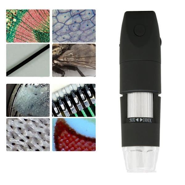 HURRISE Digital Wire Microscope Mini Portable Microscope, Digital Wire Microscope 2 Million Pixels gps-tillbehör