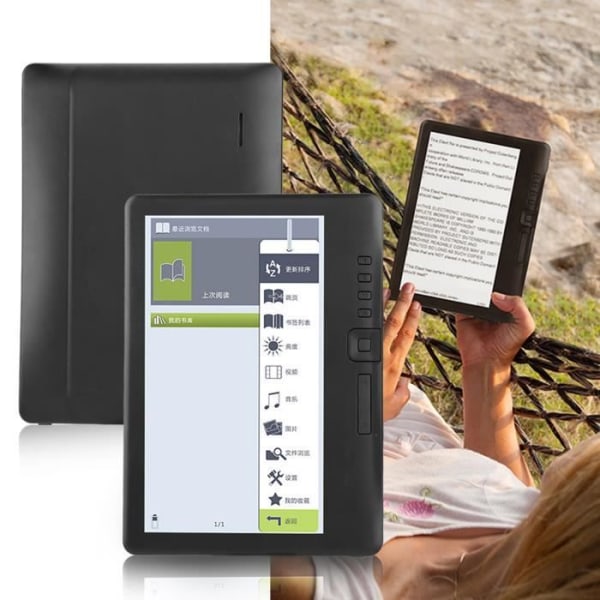 HEG Ebook Reader Bk7019 7-tums bärbar e-boksläsare Färgglad skärm som stöder 4G-minne