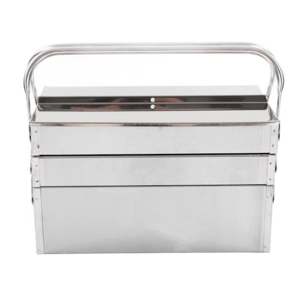 Cantilever Tool Box Organizer 3-lagers fällbar metall Cantilever Tool Box 5 fack (460)
