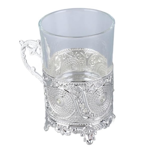 HURRISE Matal ölmugg HURRISE ölmugg av legerat glas Dekorativ staty ölmugg i glas Silver (Q18149)