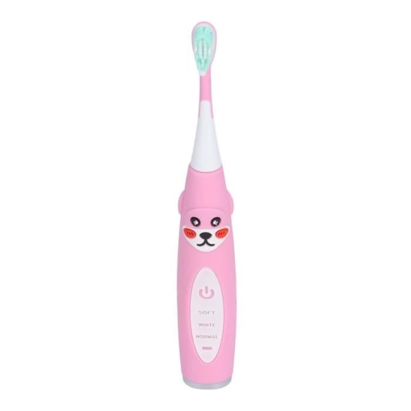 (Little Pink Dog S4) Elektrisk tandborste USB-laddning IPX7 Vattentät