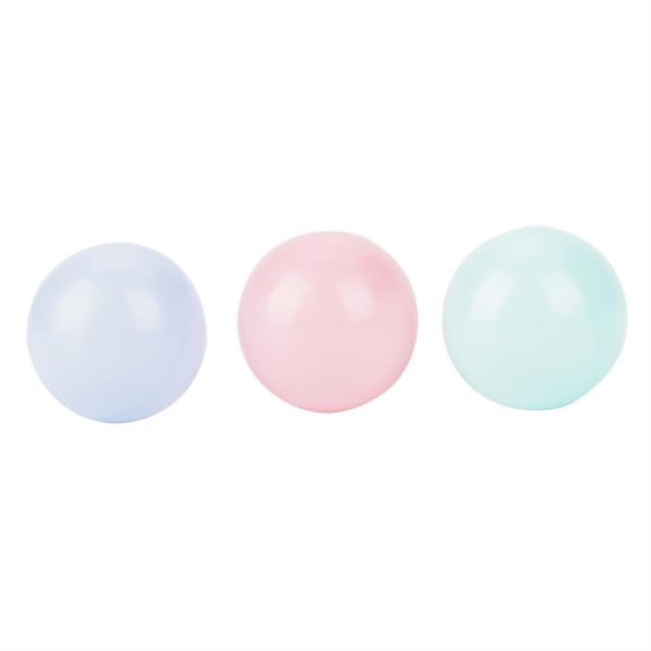 100-pack Ocean Ball flerfärgade plastbollar, 3 ljusa färger, diameter 5,5 cm, lämplig för fester
